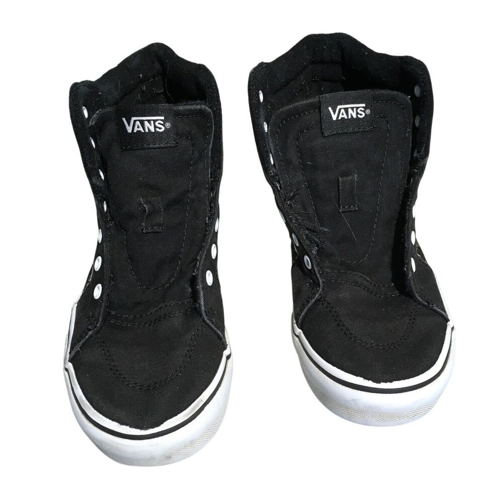 Vans Black Floral High Tops Kids Size 3 – Skater, Y2K, Cottagecore